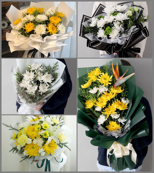贵州毕节市金沙县平坝乡双兴村白事花束代送